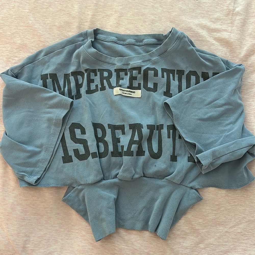 Designer Blue Tee Top